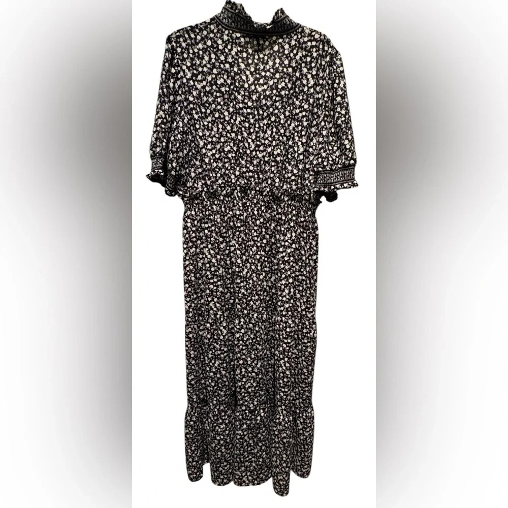 NWT Black & White Floral Maxi - Picture 2 of 4